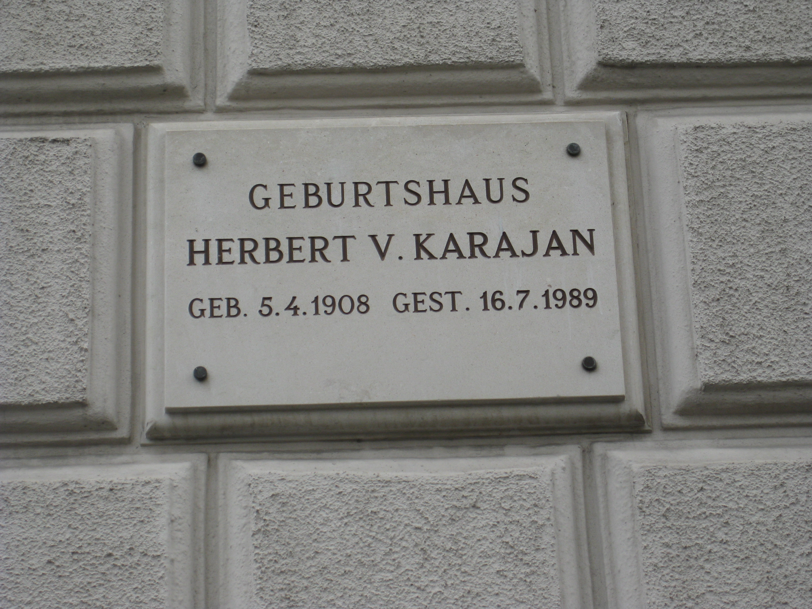 Karajan, Herbert von AEIOU sterreichLexikon im AustriaForum Karajan, Herbert von AEIOU sterreichLexikon im AustriaForum